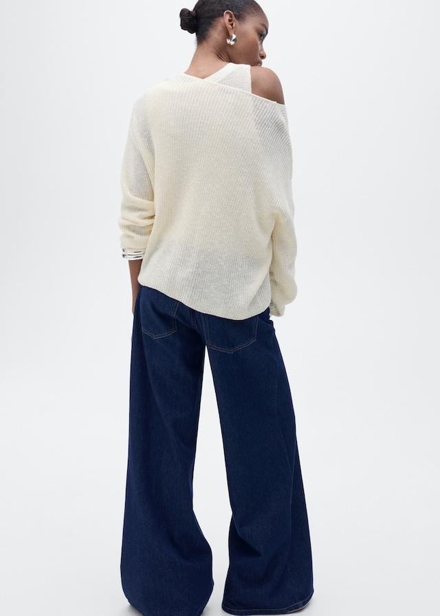 Mango Strickpullover mit V-Ausschnitt Sonderangebot