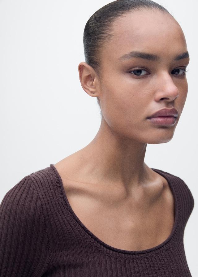 Mango Strickpullover aus Leinengemisch Günstig kaufen