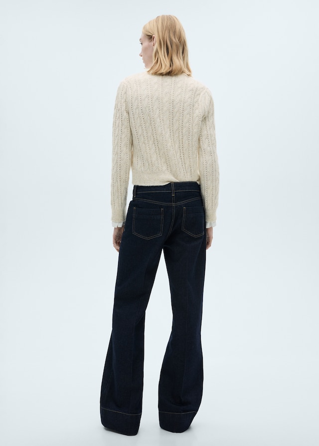 Mango Zopfmuster-Cardigan mit Ajourdetails Flash Sale