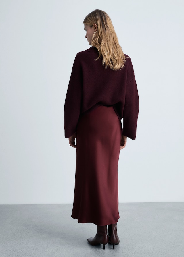 Mango Midirock mit Satin-Effekt Saisonschlussverkauf