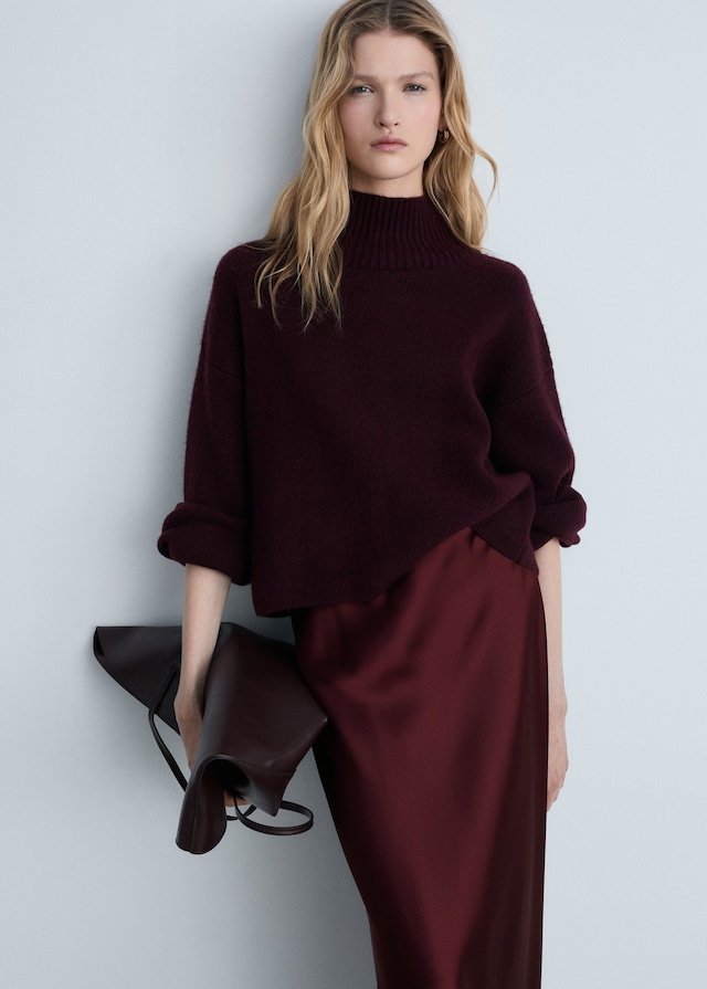 Mango Midirock mit Satin-Effekt Saisonschlussverkauf