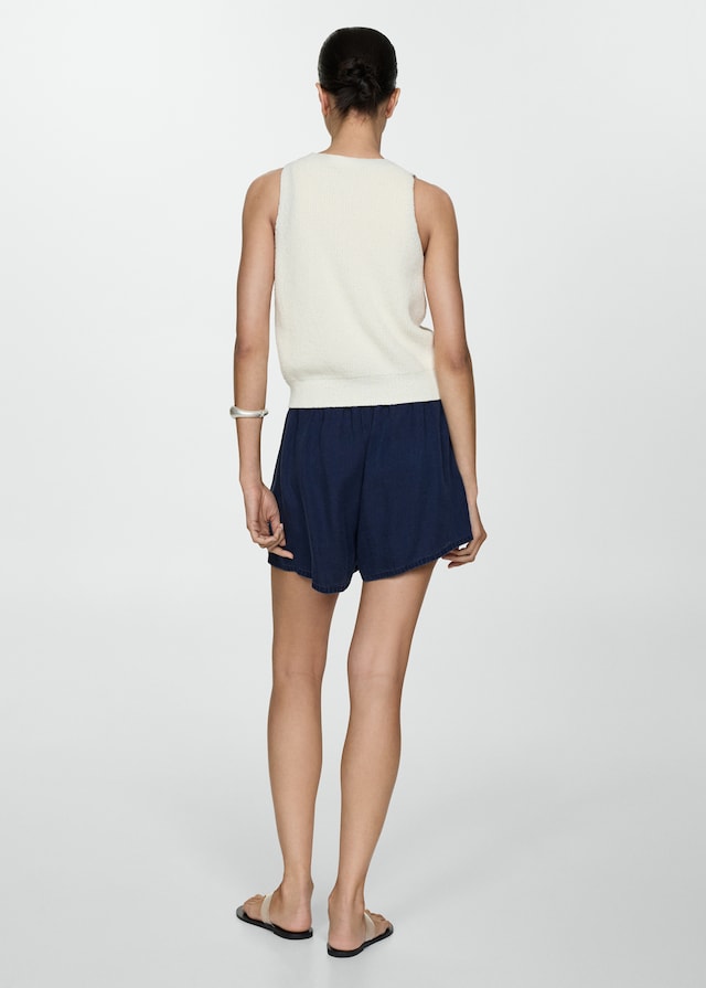 Mango Lyocell-Shorts mit Stretchbund Neueste Stile