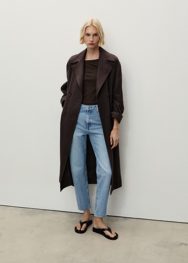 Mango Mom-Jeans mit hohem Bund Mom2000 Sonderangebot der Fabrik