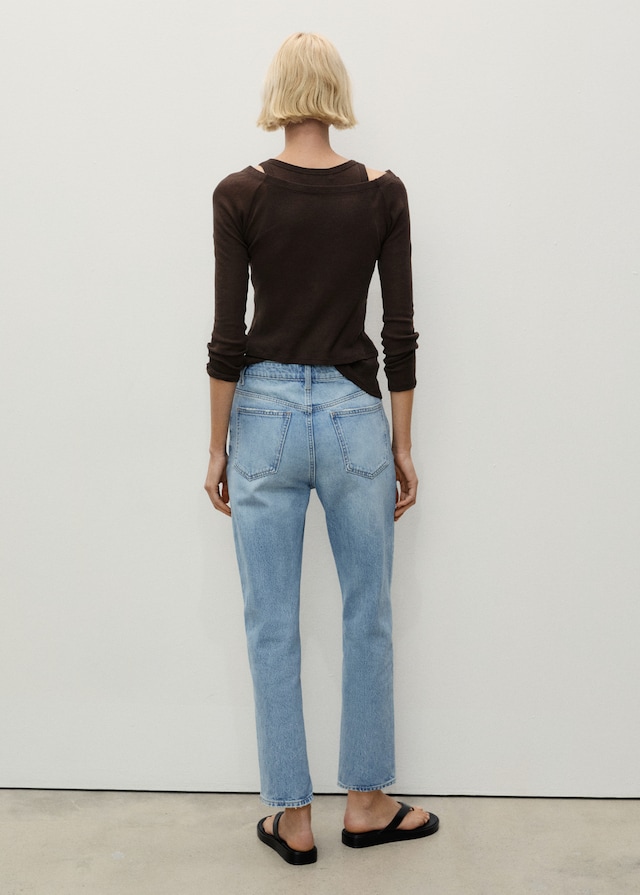 Mango Mom-Jeans mit hohem Bund Mom2000 Sonderangebot der Fabrik