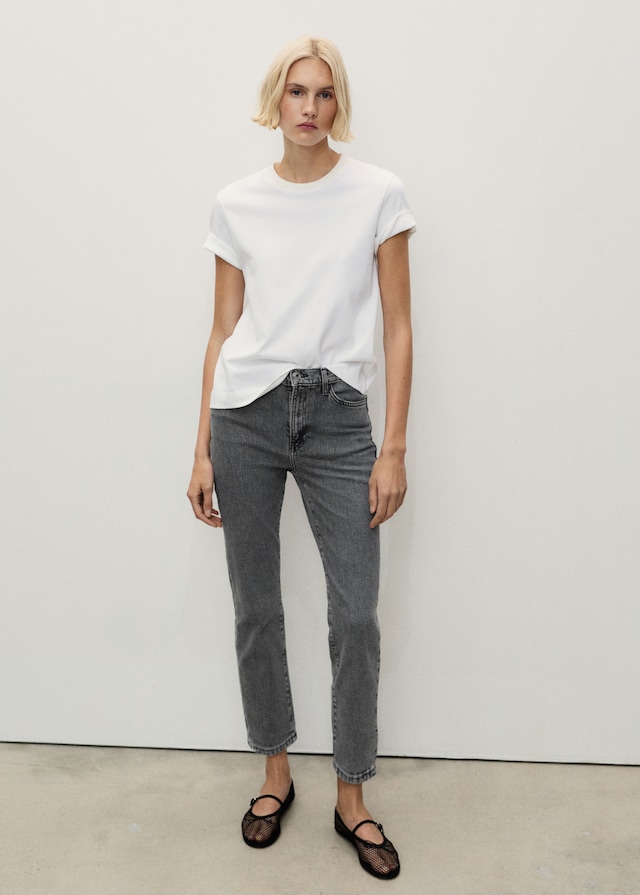 Mango Slim-Jeans in Cropped-Länge Claudia Discount Store für neue Produkte