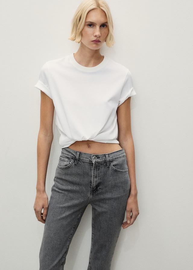 Mango Slim-Jeans in Cropped-Länge Claudia Discount Store für neue Produkte