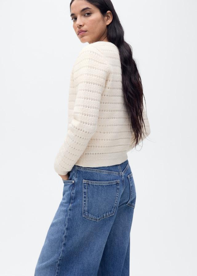 Mango Strickjacke mit Ajour-Details Riesige Rabatte