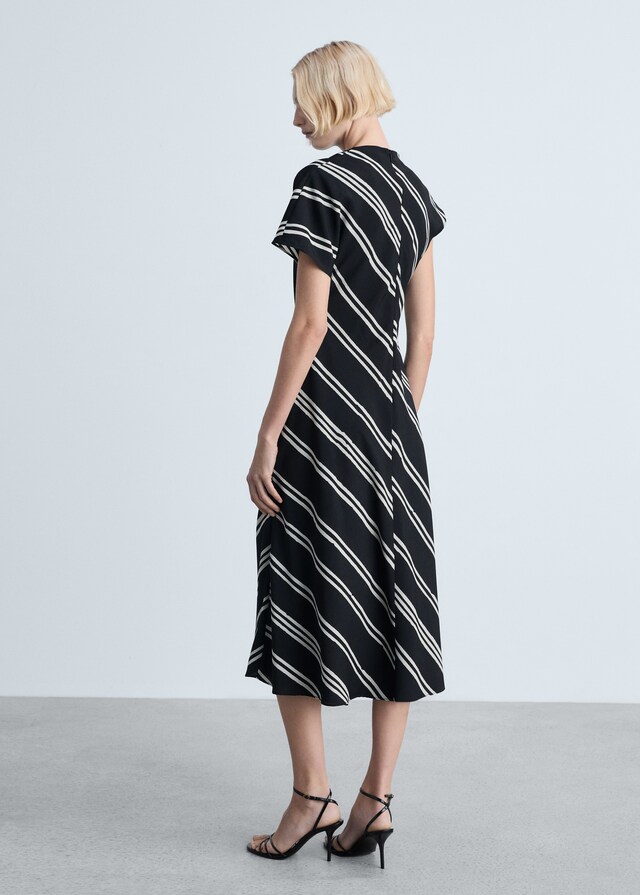 Mango Midikleid mit Streifenmuster Begrenzt auf 3 Tage