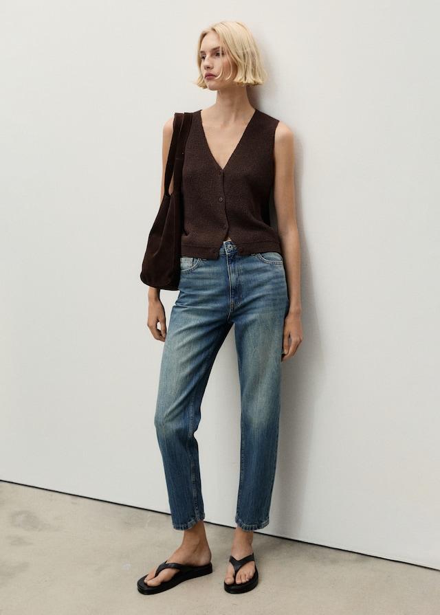 Mango Mom-Jeans mit hohem Bund Mom2000 Black Friday Preise