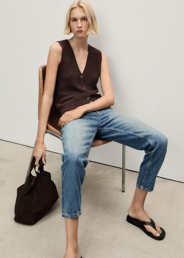 Mango Mom-Jeans mit hohem Bund Mom2000 Black Friday Preise