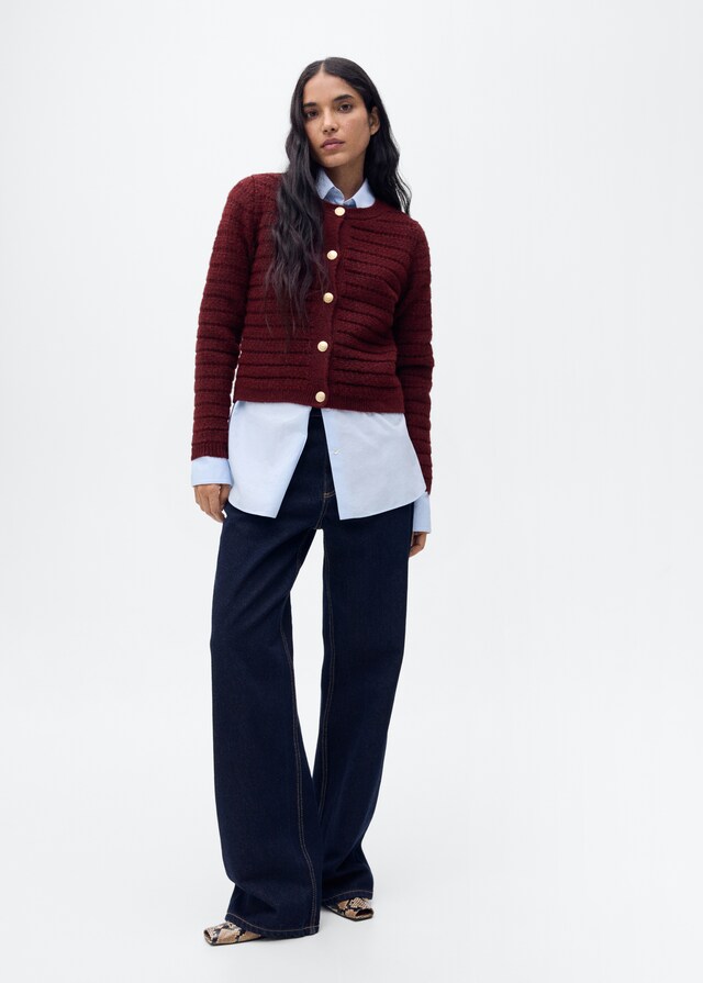 Mango Strickjacke mit Ajour-Details Rabatte dieses Monats