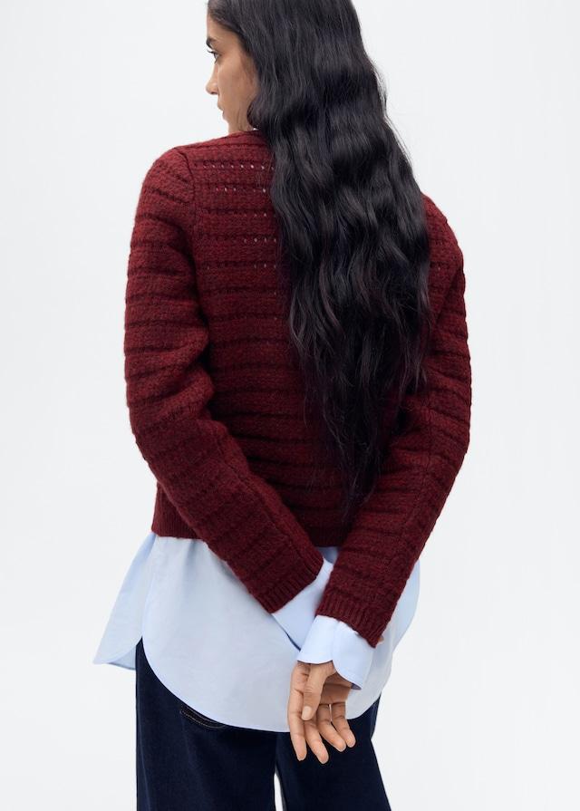 Mango Strickjacke mit Ajour-Details Rabatte dieses Monats