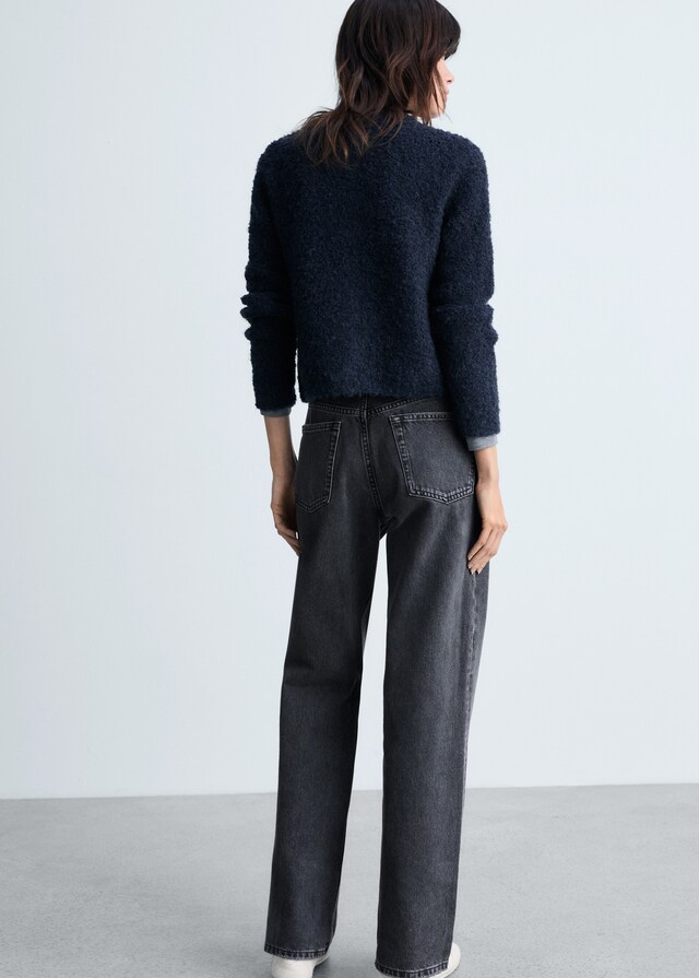 Mango Bouclé-Jacke mit Schmuckknöpfen Outlet