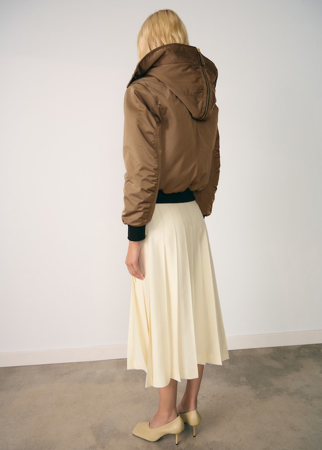 Mango Bomberjacke mit Shearling-Innenfutter Auslauf