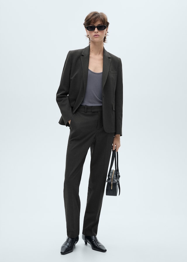 Mango Anzugjacke mit Nadelstreifen Flash Sale