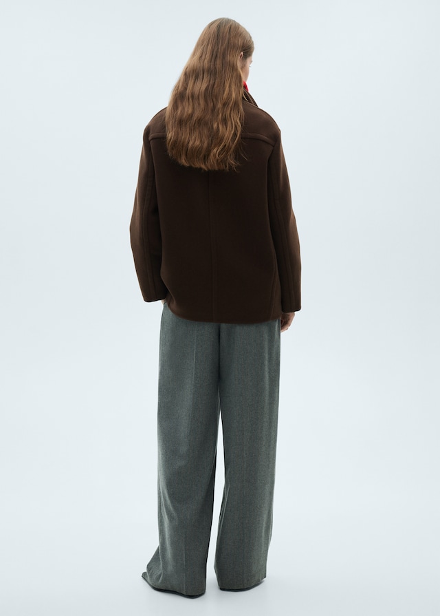 Mango Kurzer Mantel aus Schurwolle Black Friday