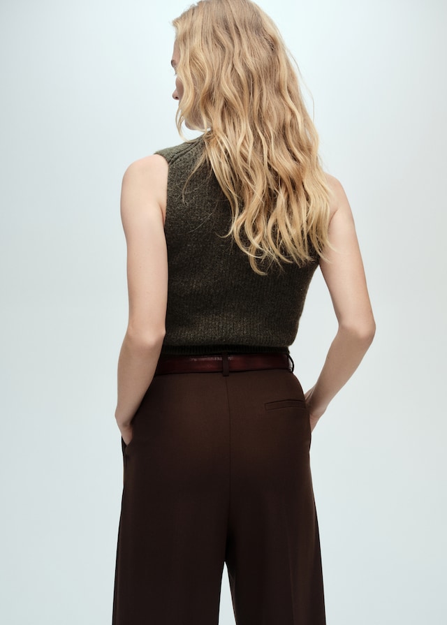Mango Crop-Stricktop Top Angebot