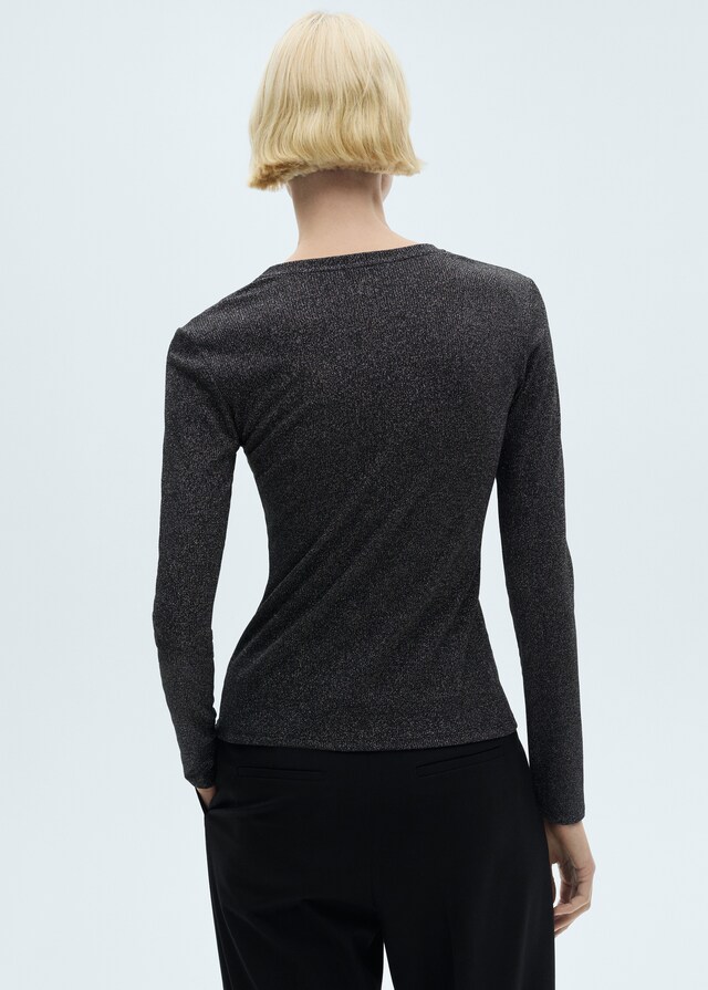 Mango Strick-T-Shirt aus Lurex Bestseller