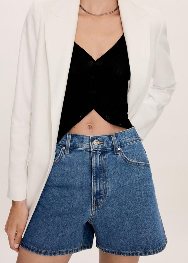 Mango Jeans-Shorts mit hoher Taille Tägliche Deals