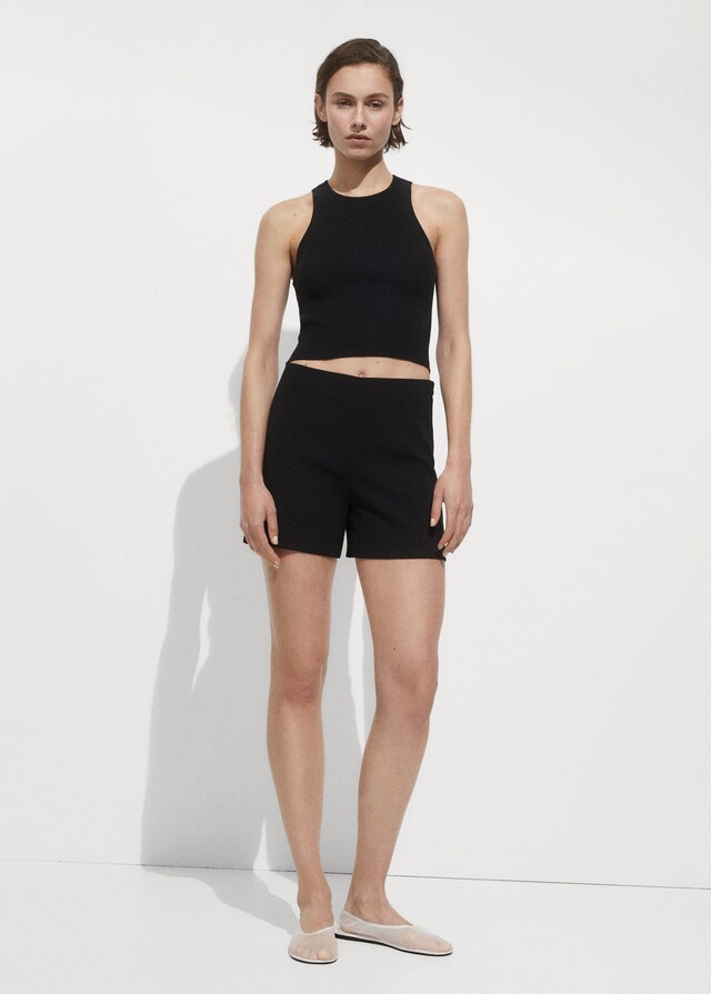 Mango Gerade Shorts mit mittlerer Bundhöhe Sonderangebote