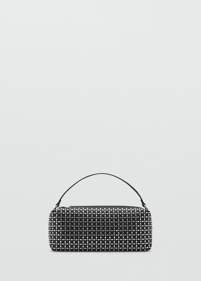 Mango Mini-Bag mit Kristallsteinverzierung Nur für heute