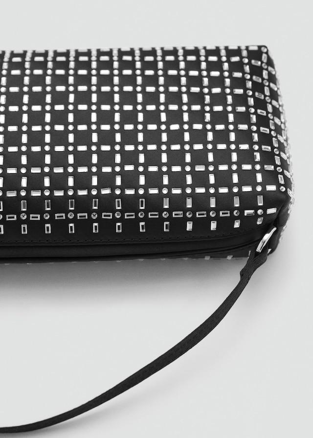 Mango Mini-Bag mit Kristallsteinverzierung Nur für heute