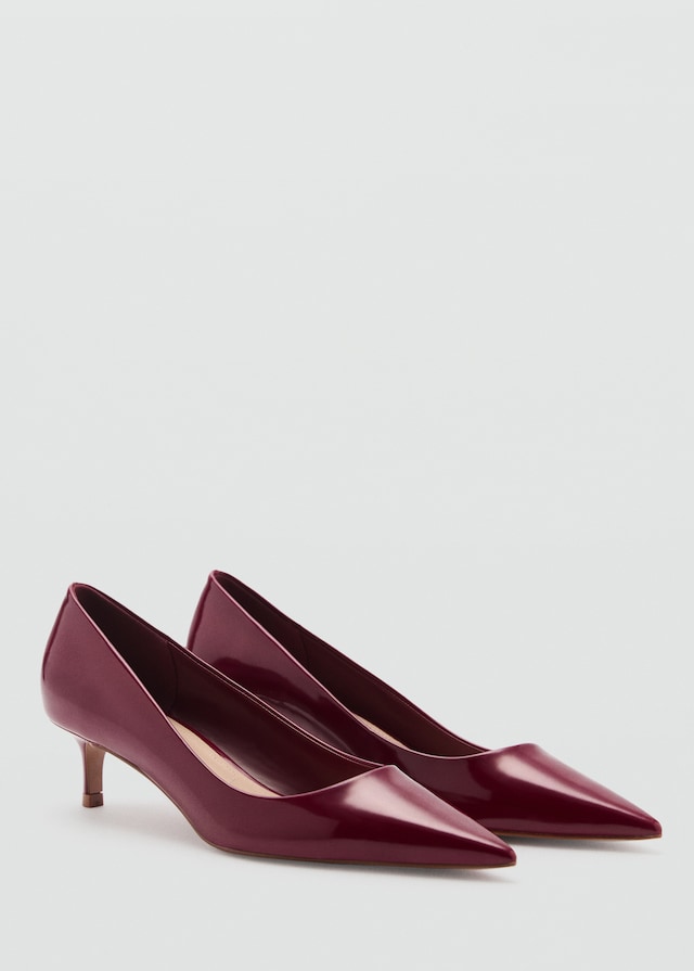 Mango Kitten-Schuh mit Lackeffekt Bis zu 55% Rabatt