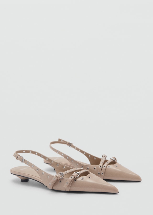 Mango Gestanzte Kitten-Heels Discount Store für neue Produkte