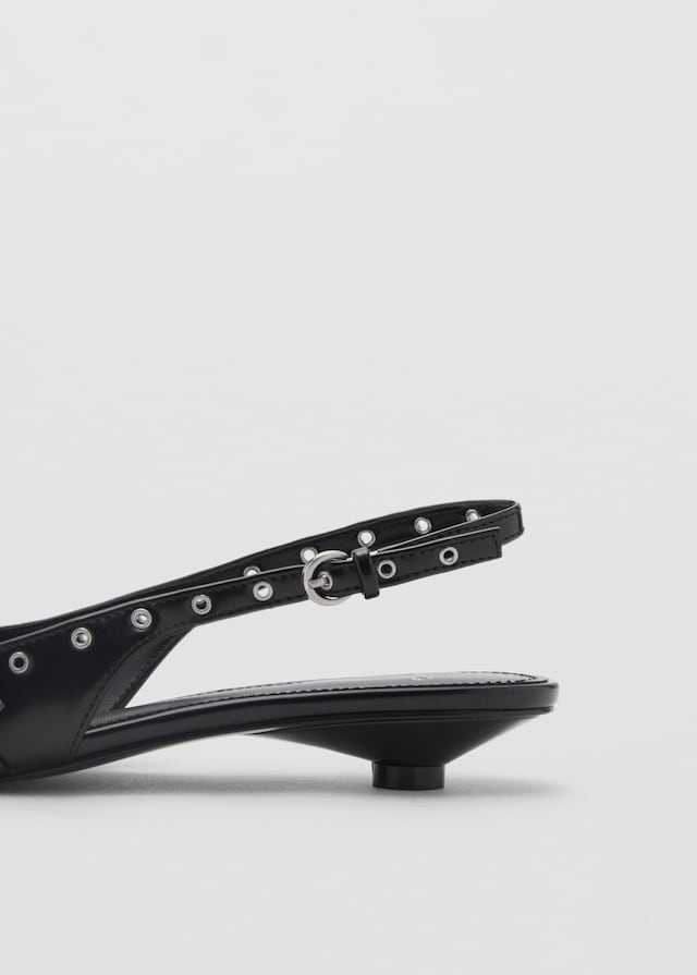 Mango Gestanzte Kitten-Heels Nur noch ein Tag übrig