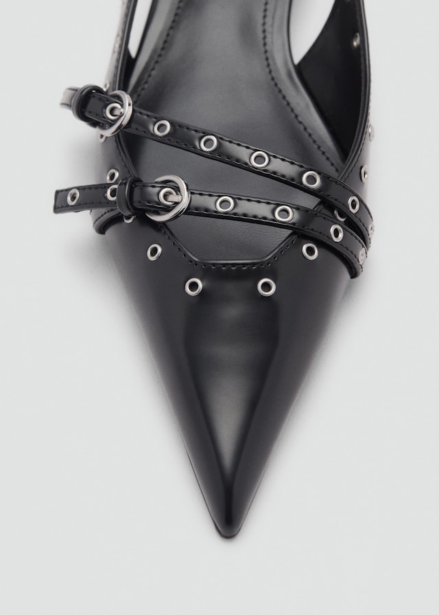 Mango Gestanzte Kitten-Heels Nur noch ein Tag übrig