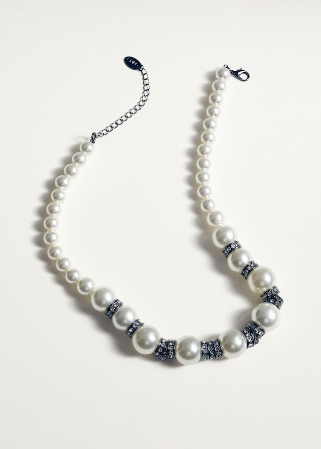 Mango Kette mit verschiedenen Perlen Clearance-Verkauf