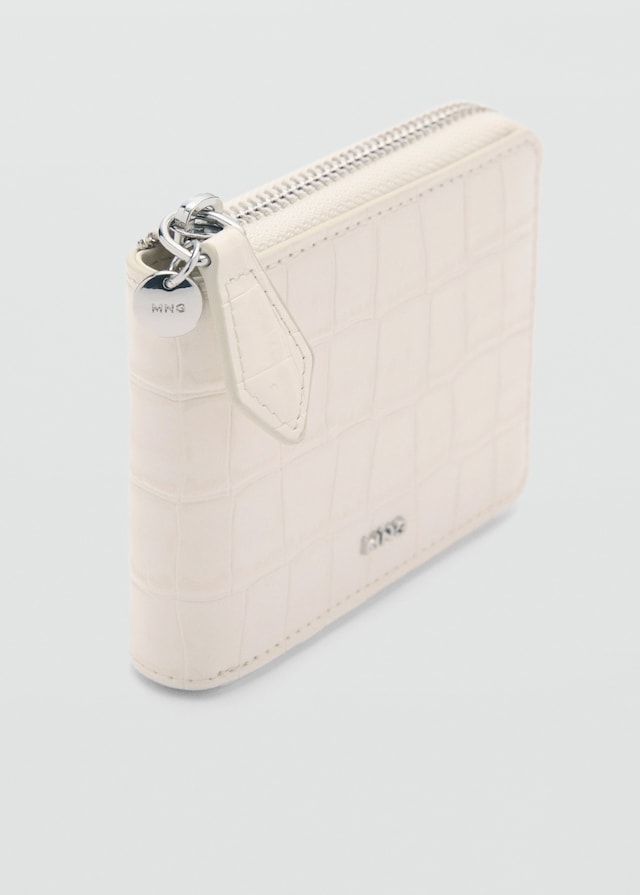Mango Mini-Brieftasche mit Krokoleder-Effekt Kostenloser Versand international