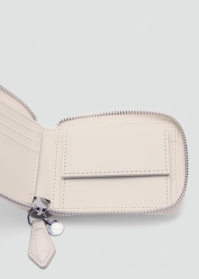 Mango Mini-Brieftasche mit Krokoleder-Effekt Kostenloser Versand international