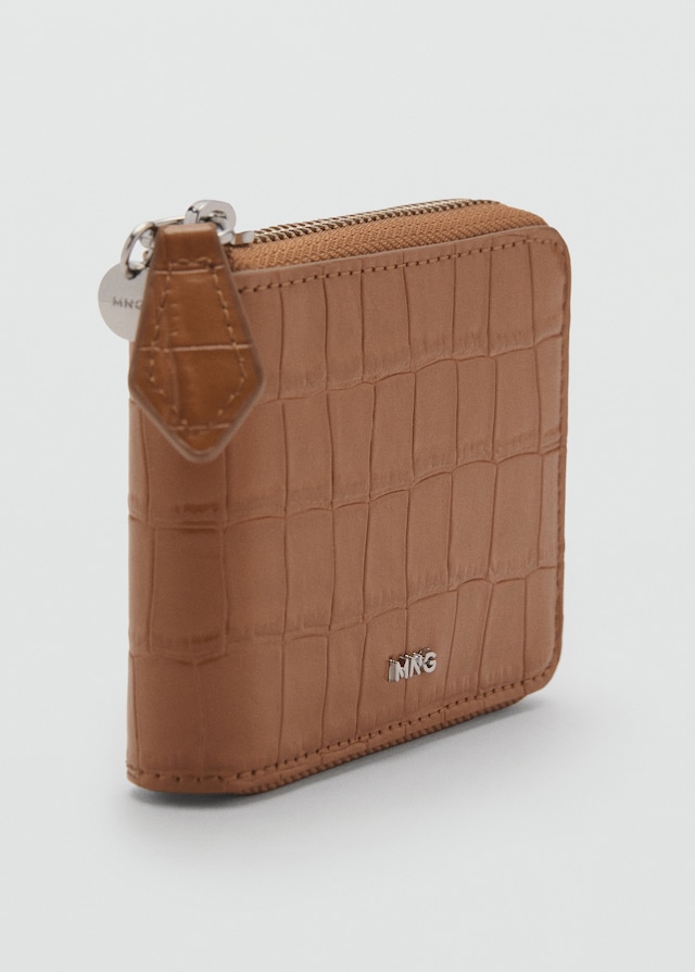 Mango Mini-Brieftasche mit Krokoleder-Effekt Begrenzt auf 3 Tage