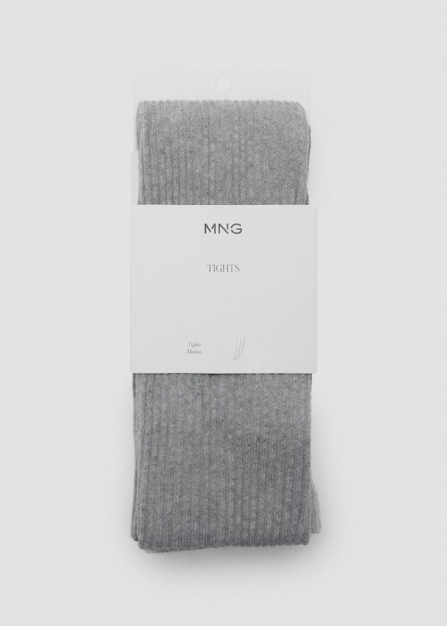 Mango Strumpfhose mit Rippmuster Blitzverkäufe