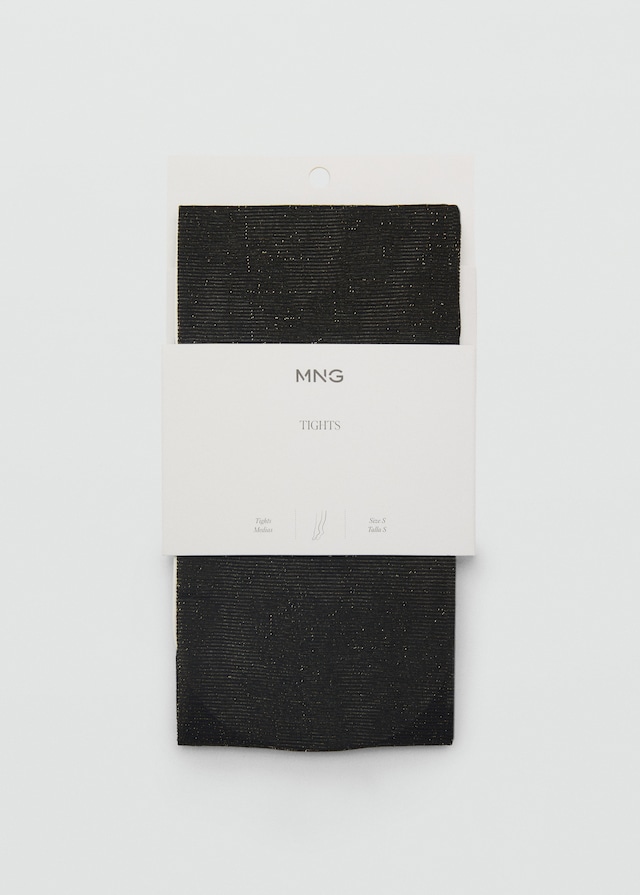 Mango Strumpfhose mit Lurex-Detail Limitierter Zeitrabatt