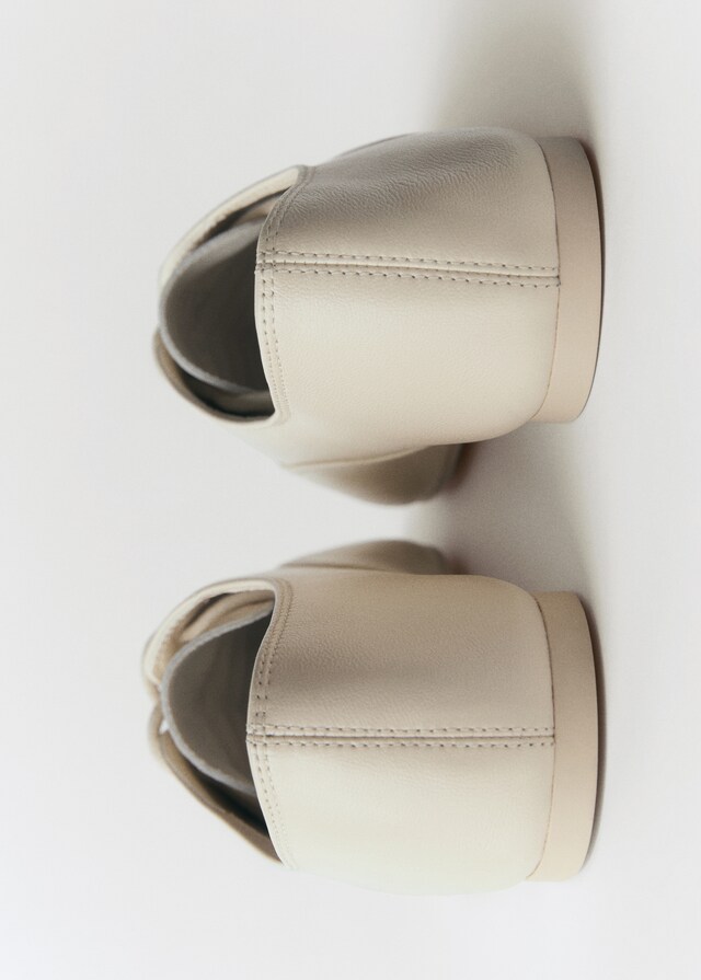 Mango Geschnürter Lederschuh Sonderangebot