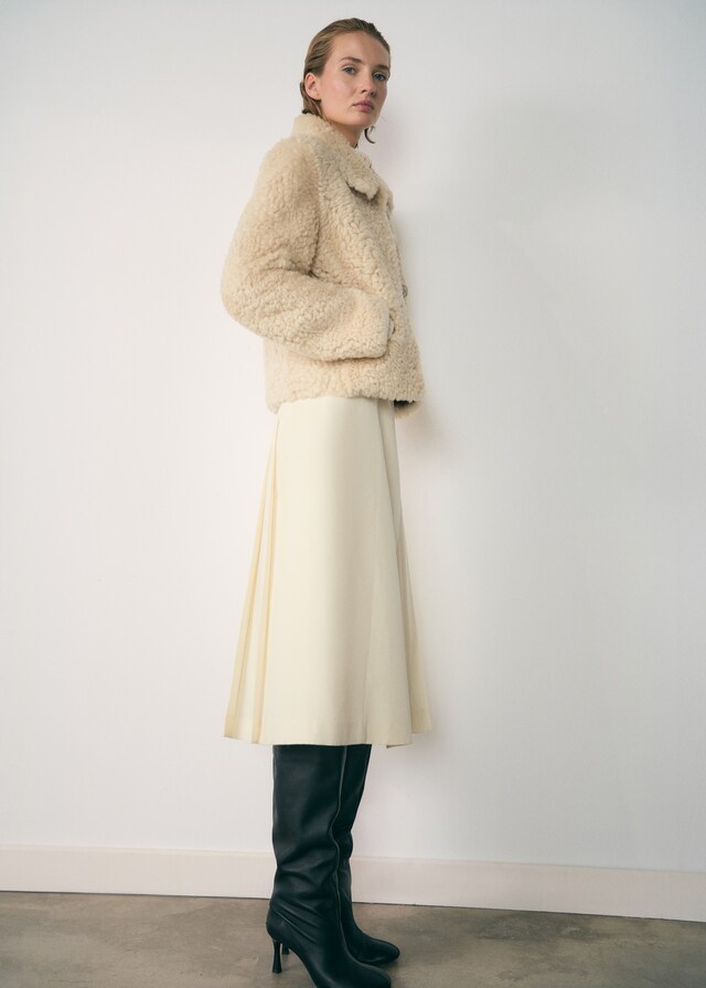 Mango Schafsfellmantel Online Shopping