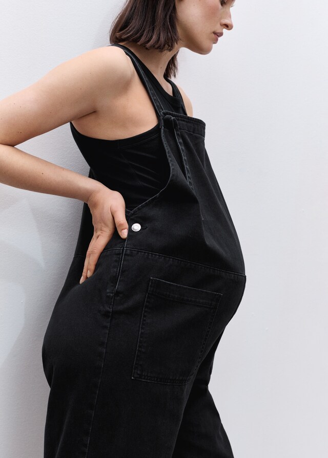 Mango Umstands-Latzhose aus Jeans Weihnachtsangebot