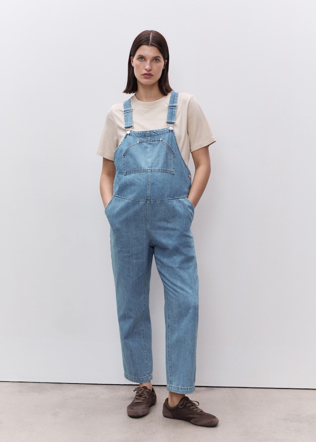 Mango Umstands-Latzhose aus Jeans Osterangebot