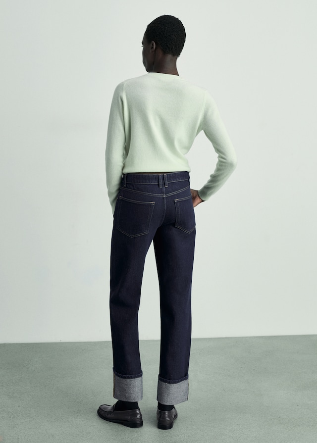 Mango Rinse-Wash-Jeans mit Umschlag Top Angebot