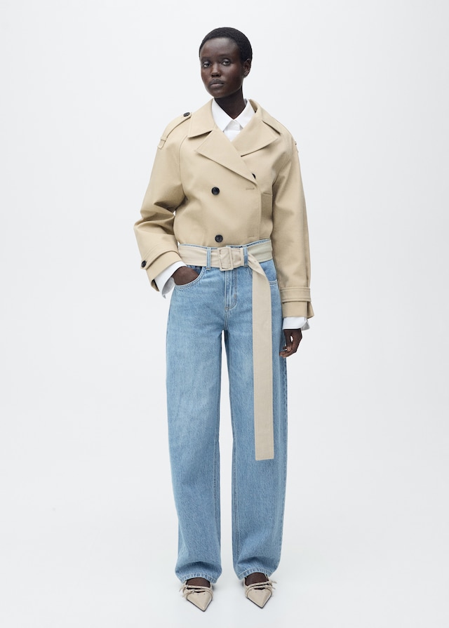 Mango Balloon-Jeans mit hoher Bundhöhe Neueste Mode