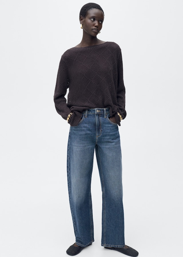 Mango Balloon-Jeans mit hoher Bundhöhe Online Outlet