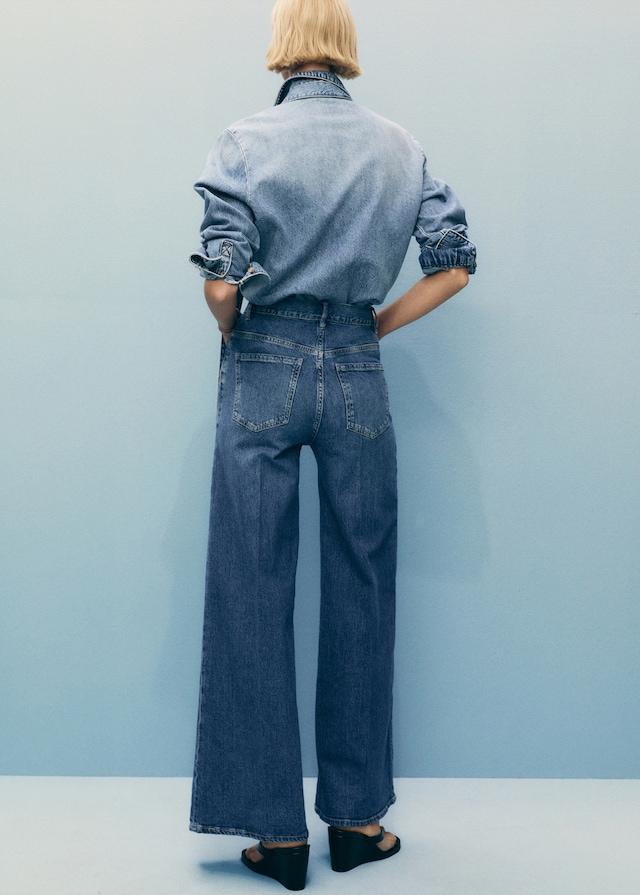 Mango Wideleg-Jeans mit hohem Bund Zeitlich begrenztes Angebot