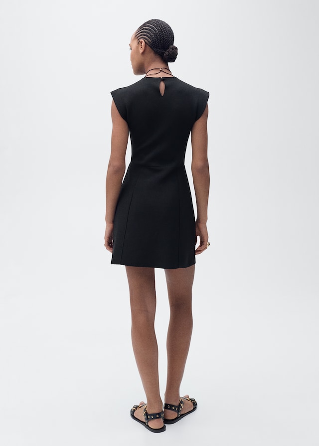 Mango Peplumkleid mit halbhohem Kragen Neuheiten