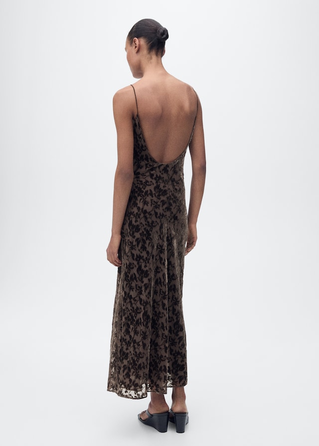 Mango Jaquard-Kleid mit Blumendessin Riesige Rabatte