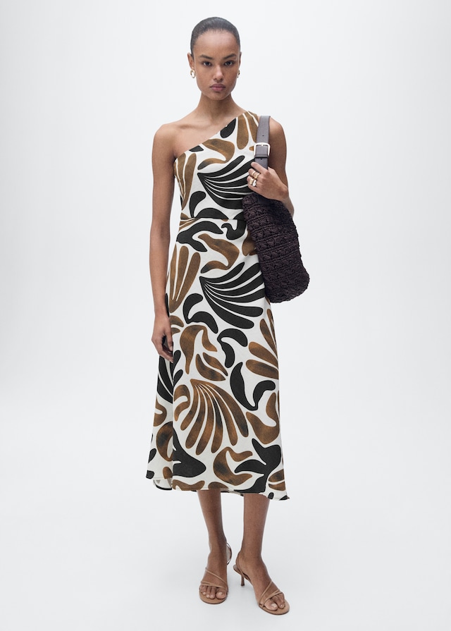 Mango Kleid mit abstraktem Blumenmuster Clearance-Verkauf