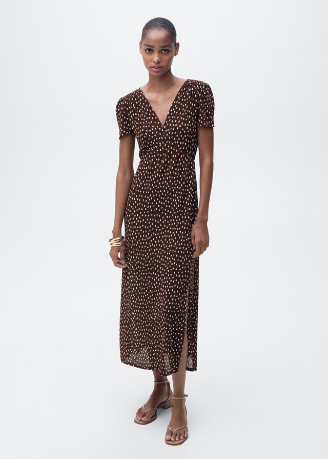 Mango Bedrucktes Midikleid zollfrei