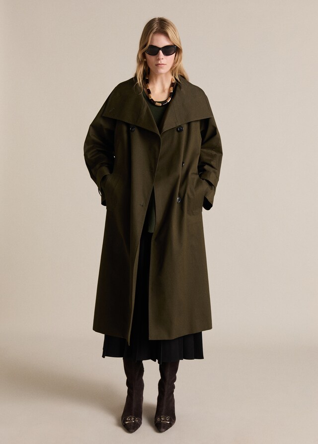 Mango Langer zweireihiger Trenchcoat Hotsell