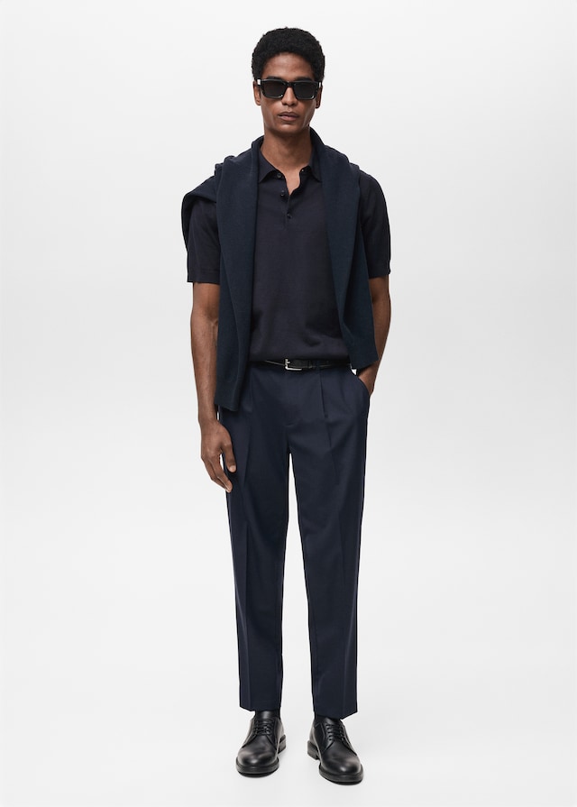 Mango Feinstrick-Poloshirt aus 100 % Baumwolle Günstiger Verkauf